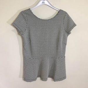 Banana republic peplum top size 12
